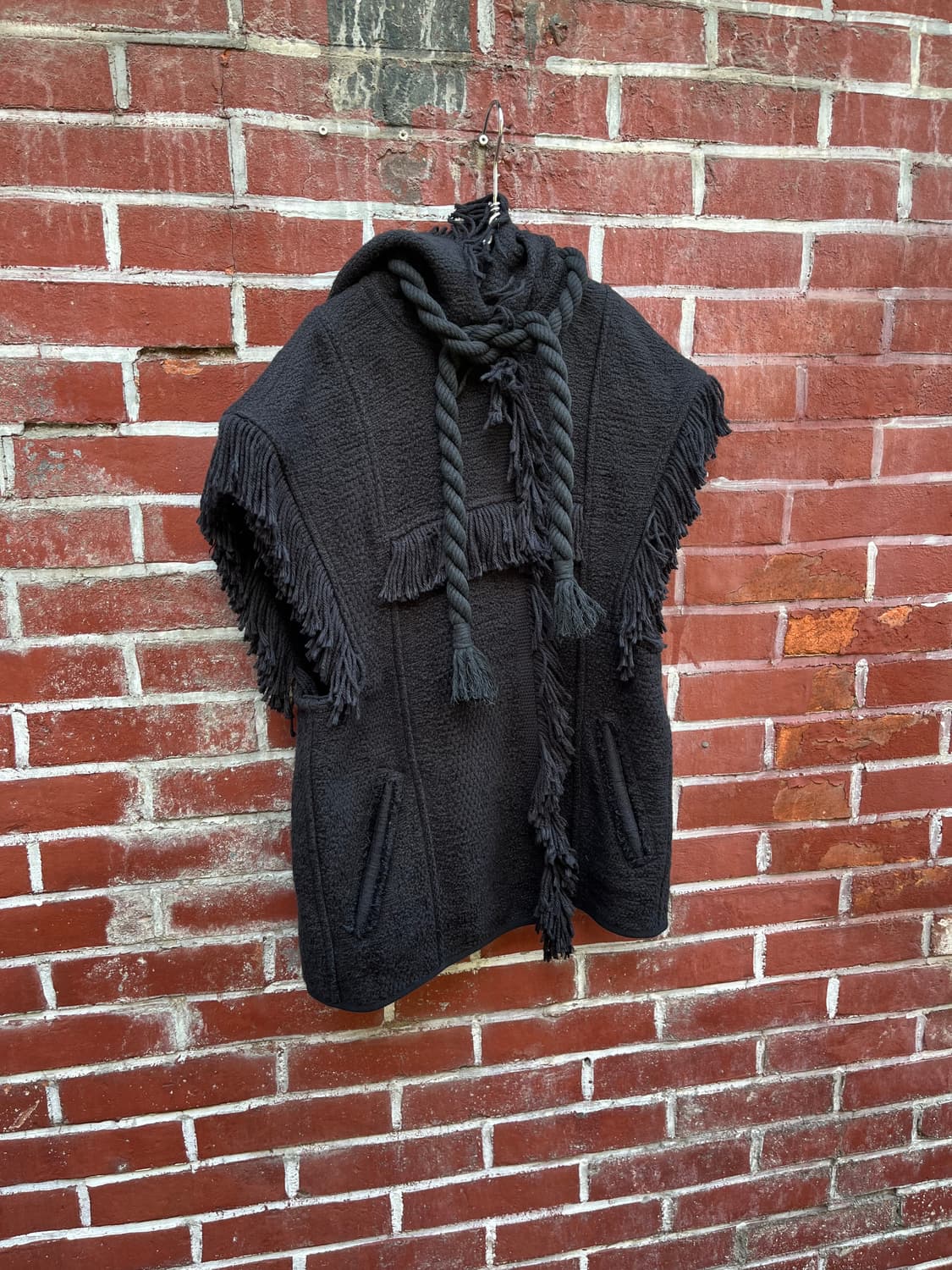 Isabel Marant 프린지 코튼 린넨 혼방 후드 베스트 상품이미지2