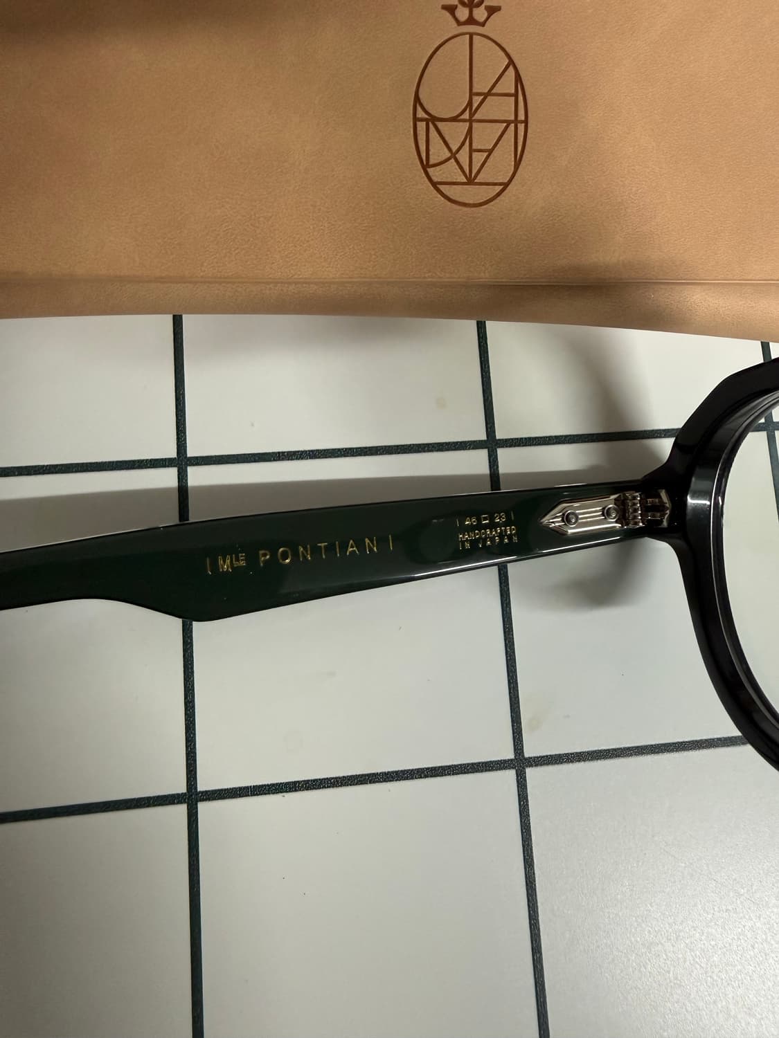 자크마리마지 폰티아니  블랙/그린 안경 46/23 상품이미지6