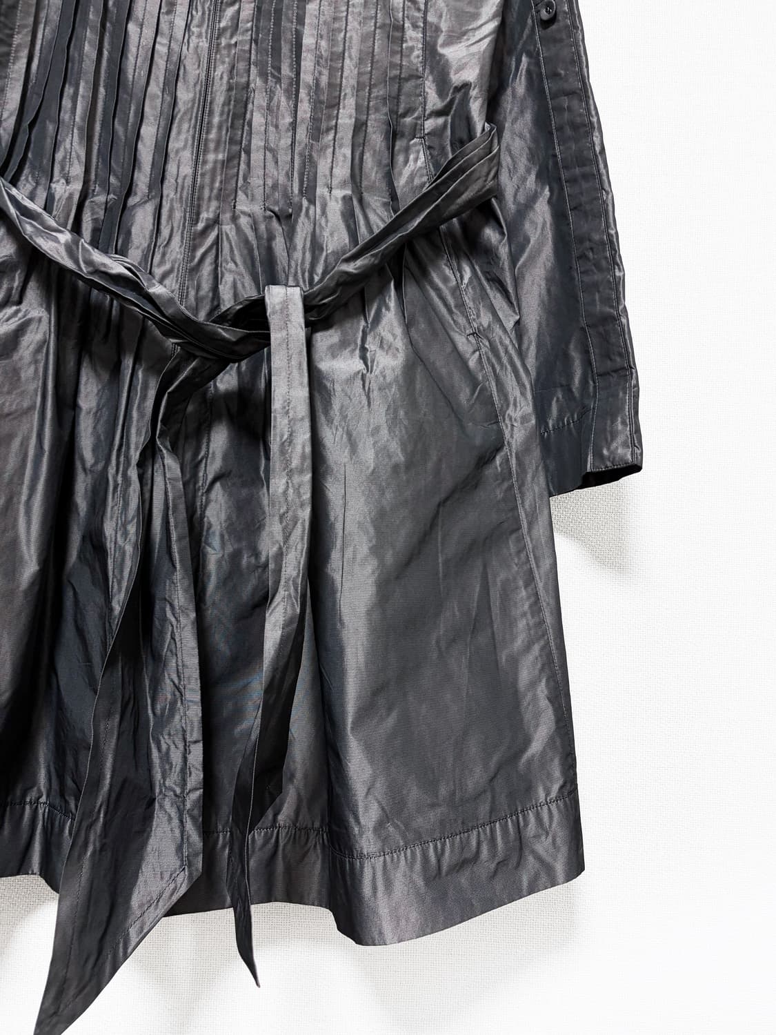 HIROKO BIS Pleated Nylon Long Jacket 상품이미지6