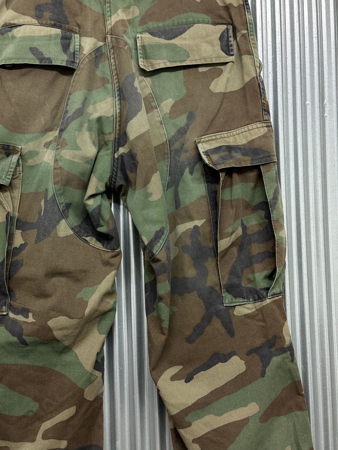(s레귤러 )90s U.S.ARMY 미군 우드랜드 BDU 카고팬츠 상품이미지3