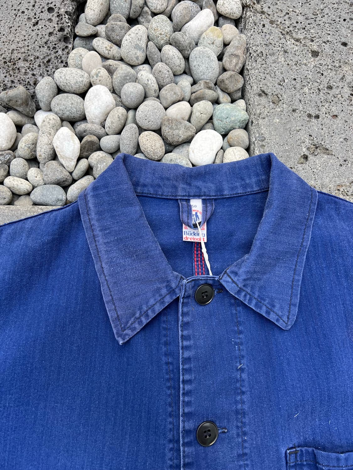 HARD FADED OLD VINTAGE HBT 헤링본트윌 프렌치워크자켓 상품이미지7