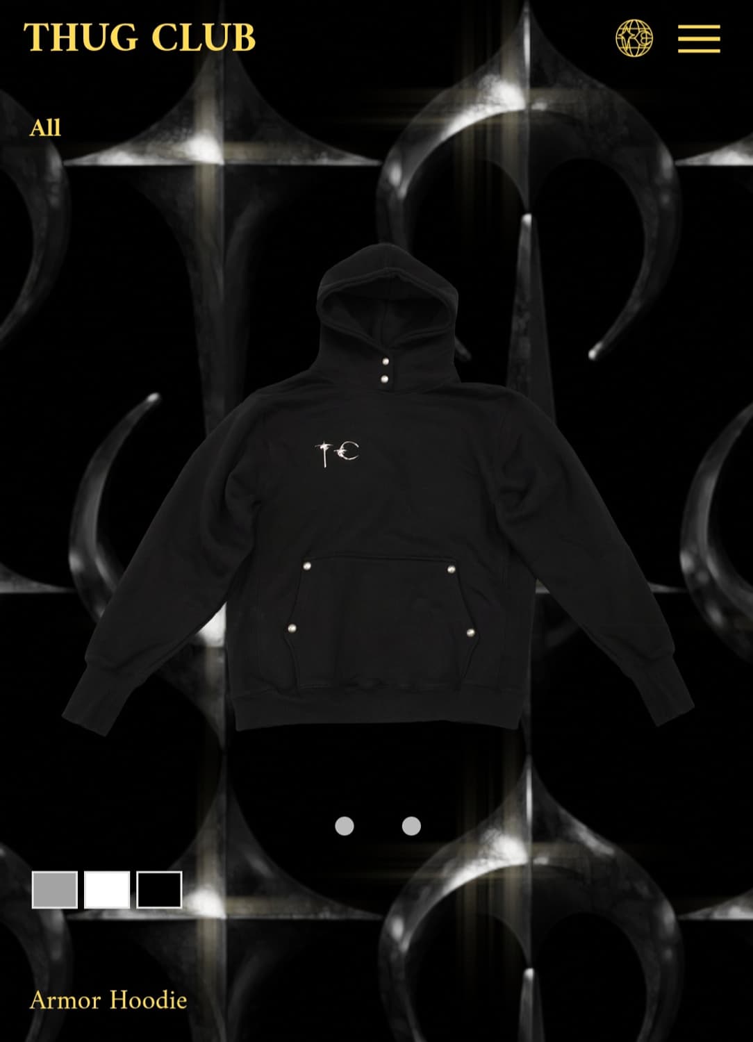 (3) 떠그클럽 아머후드 블랙 새상품 상품이미지3