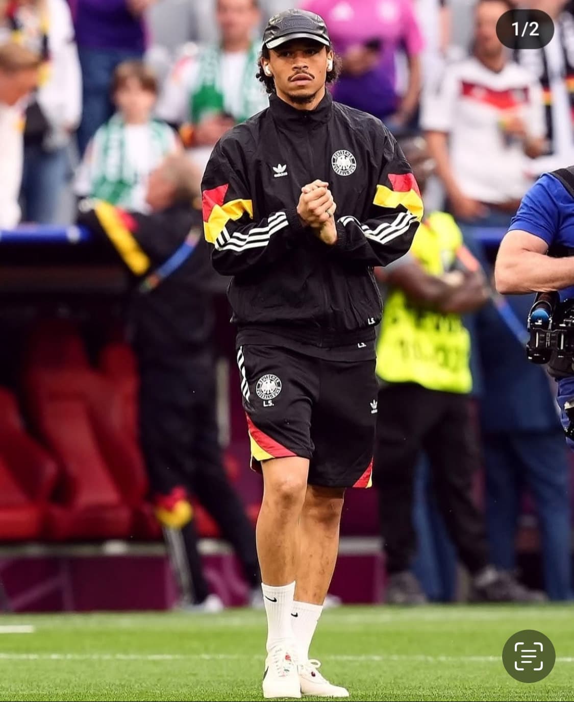 [M] 아디다스 오리지널스 독일 국대 트랙탑 재킷 블랙 상품이미지8