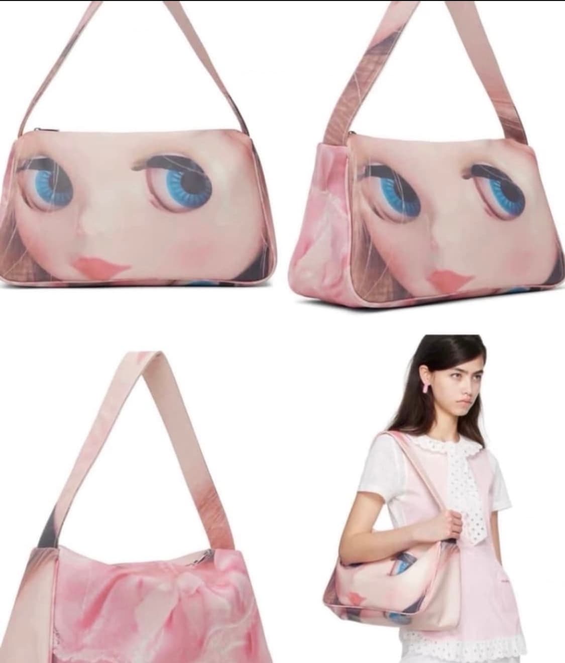 익스클루시브 핑크 JennyFax 브라이스 돌 프린트 숄더백 상품이미지2