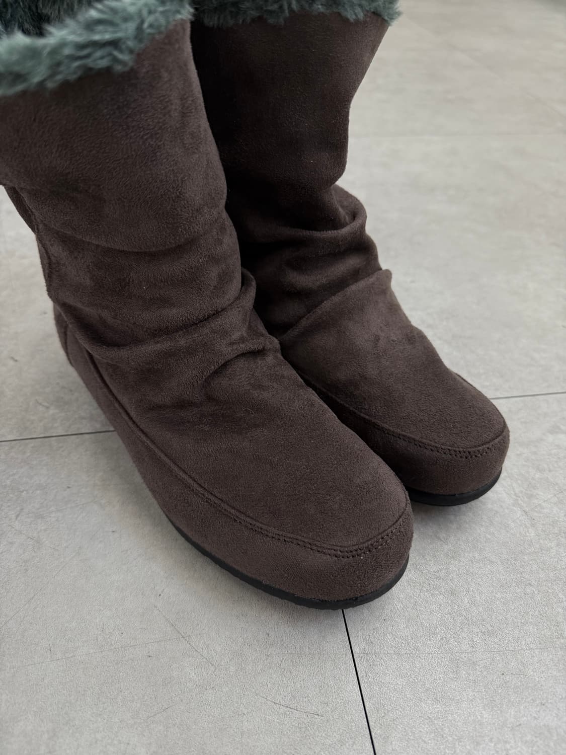 JPN 스웨이드 링클 부츠 상품이미지3