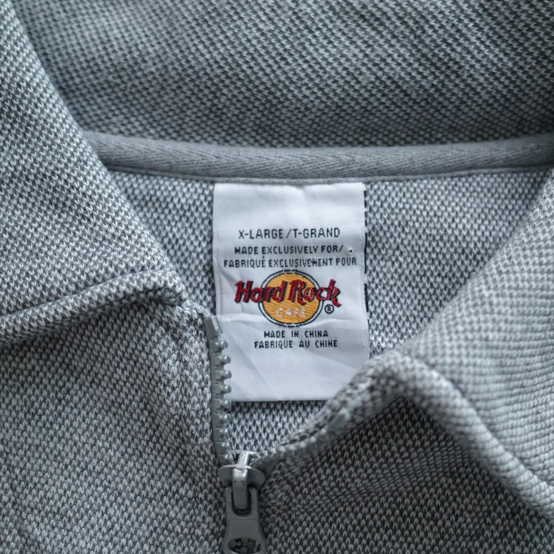 하드록 카페 올랜도 빈티지 하프 집업 맨투맨 XL 세탁완료 상품이미지4