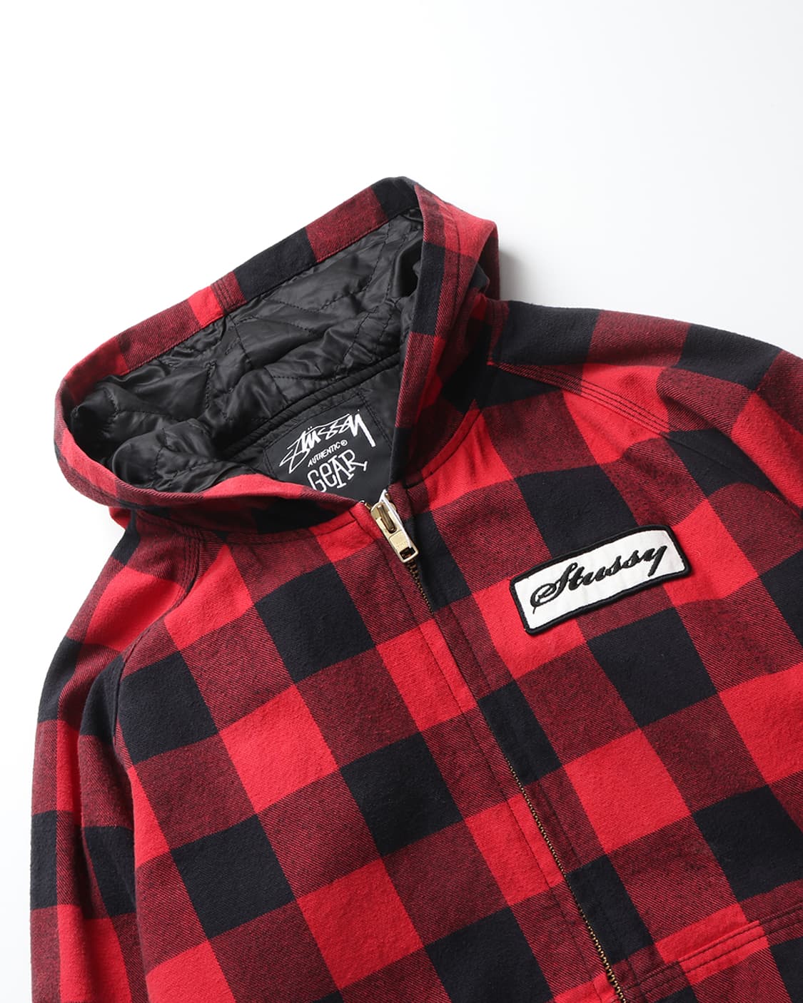 STUSSY Bufflo Check Hooded Zip Jacket 상품이미지6