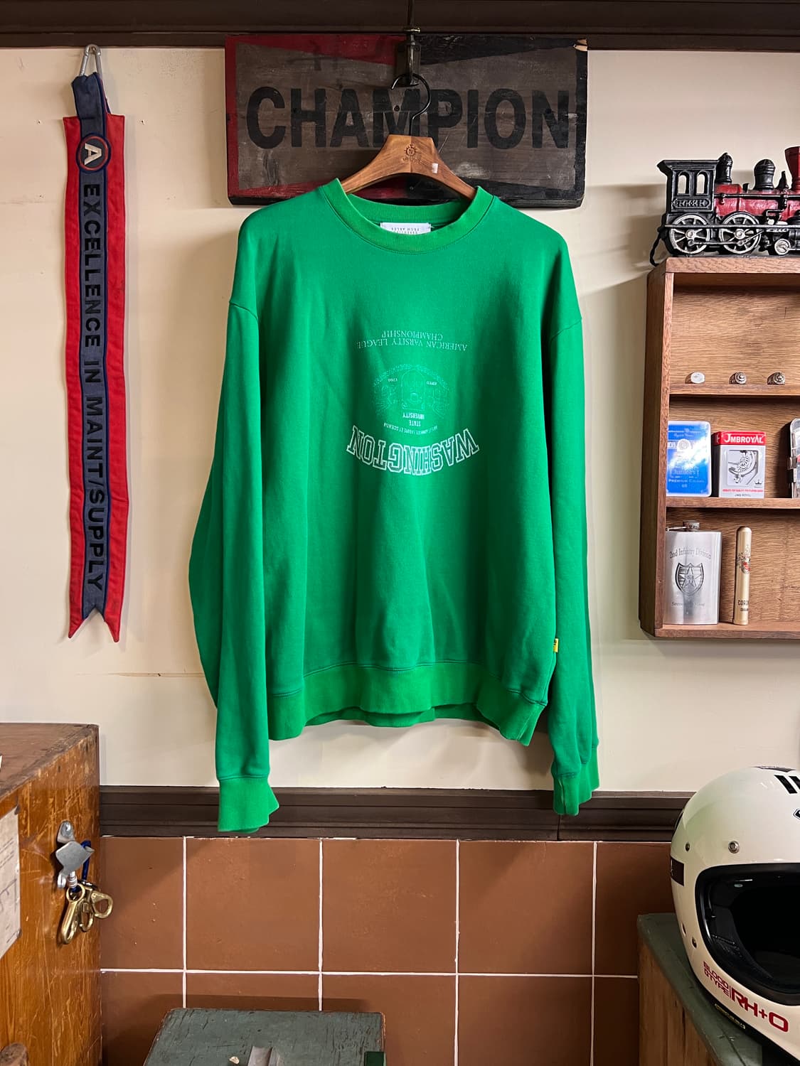 From Arles Sweat Shirt Green 상품이미지1