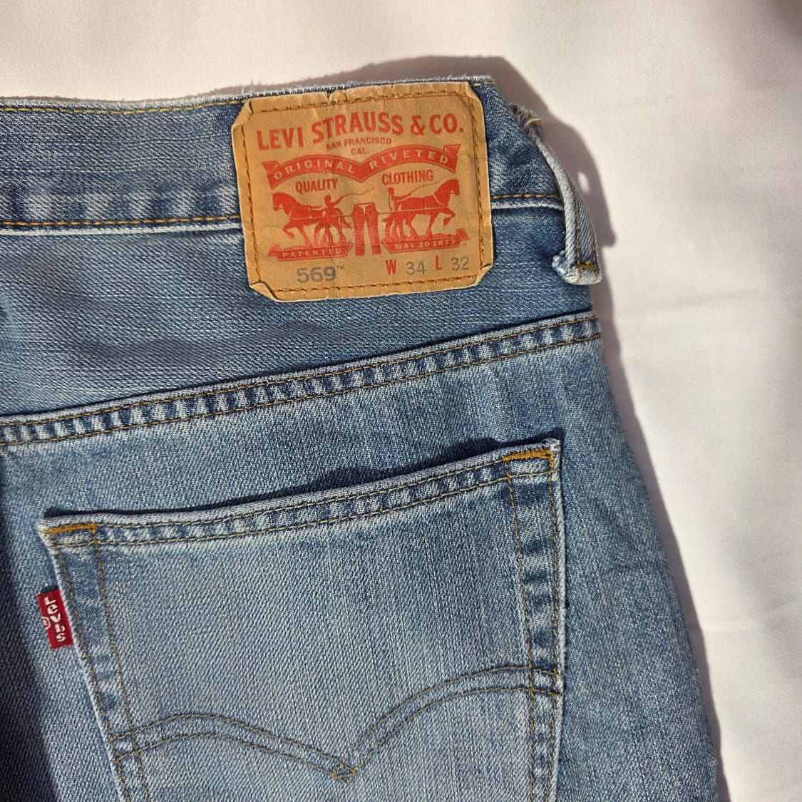 [W34L32]리바이스 569 데님 팬츠 상품이미지6