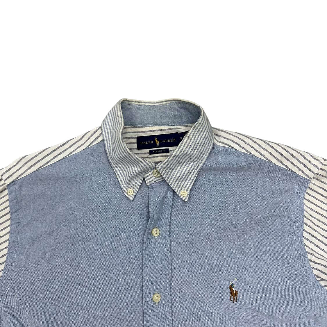 폴로 배색 스트라이프 셔츠 상품이미지2