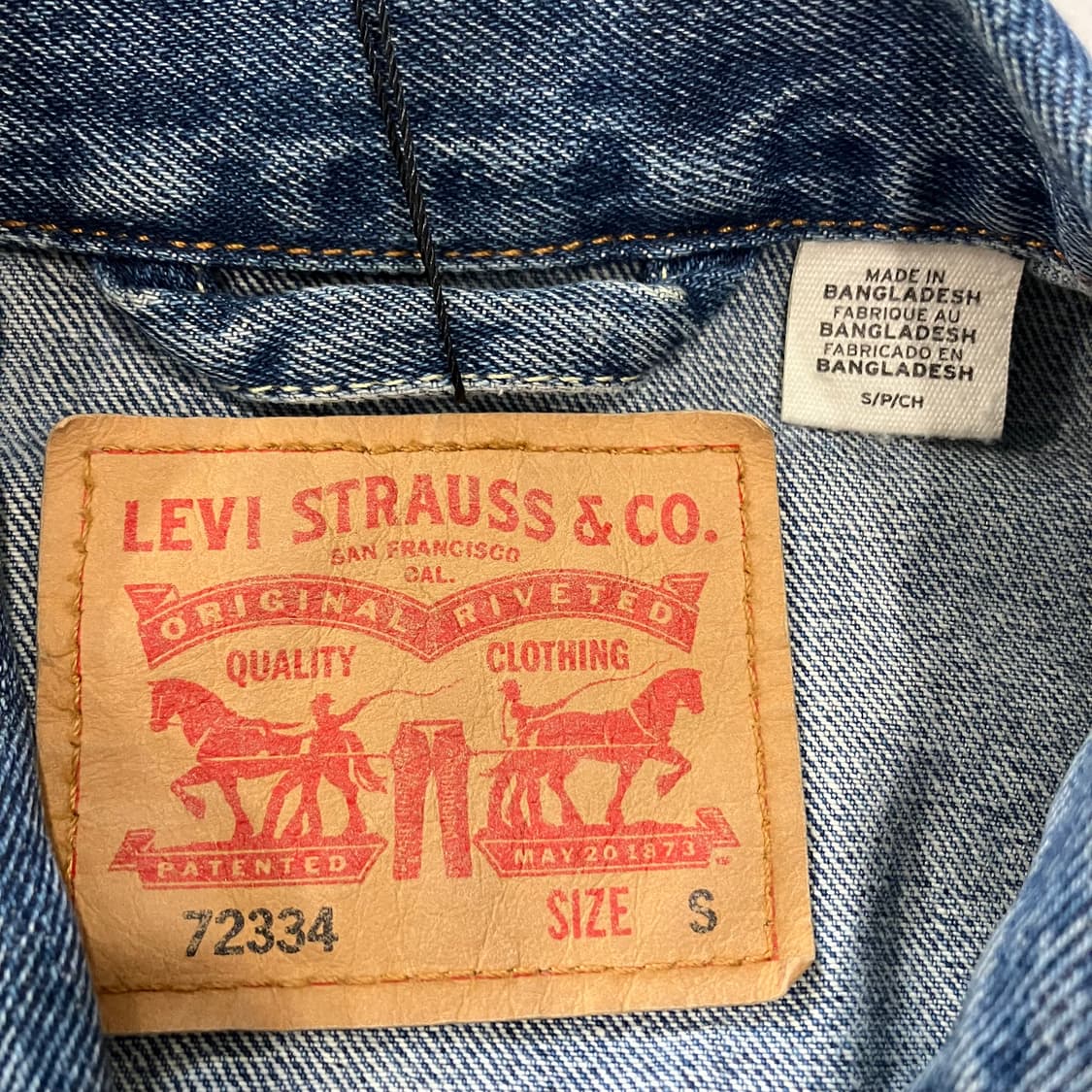 256 리바이스 데님 청자켓 상품이미지3