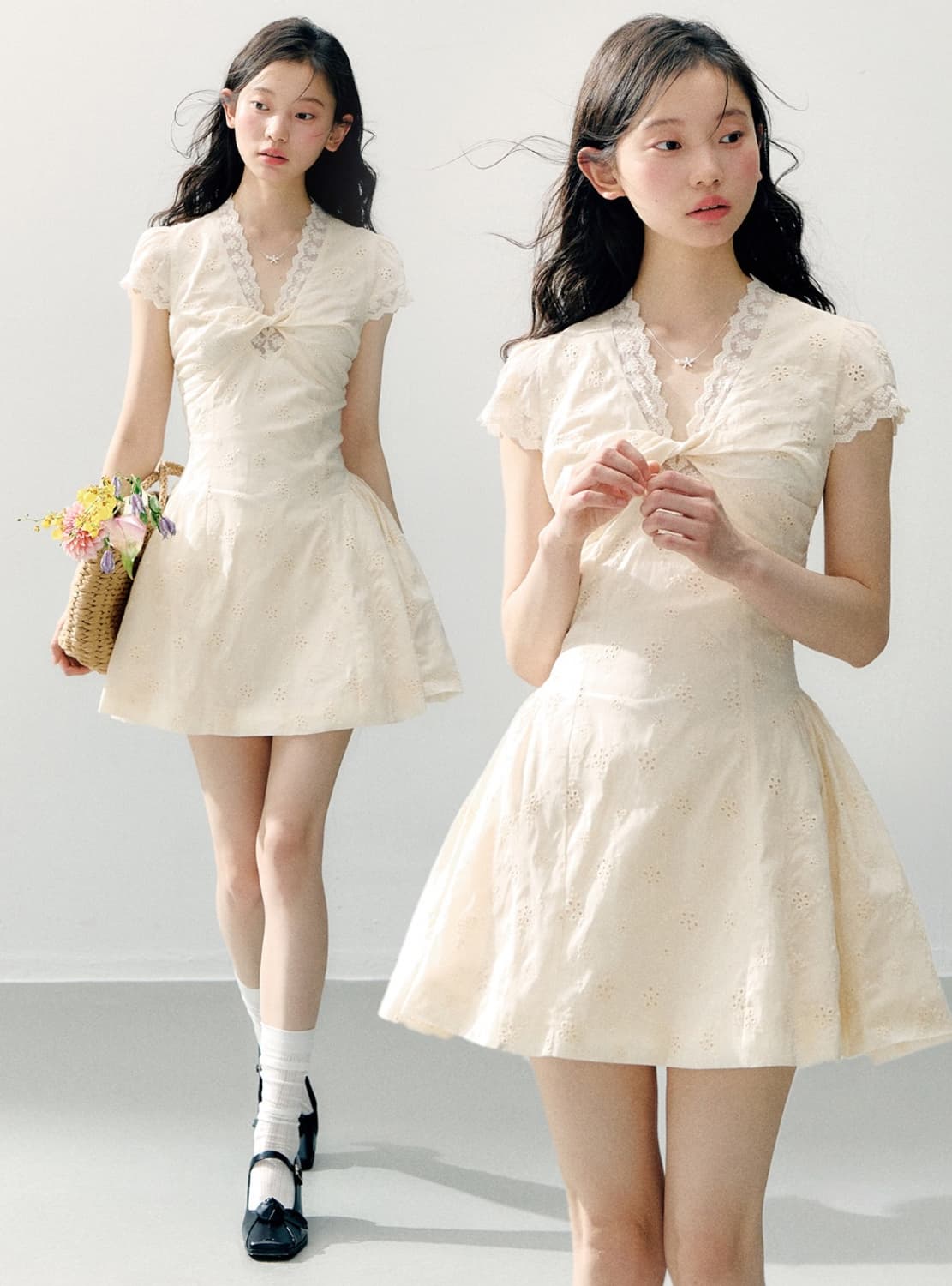 Jasmine Moss Bloom Lace Dress 상품이미지3