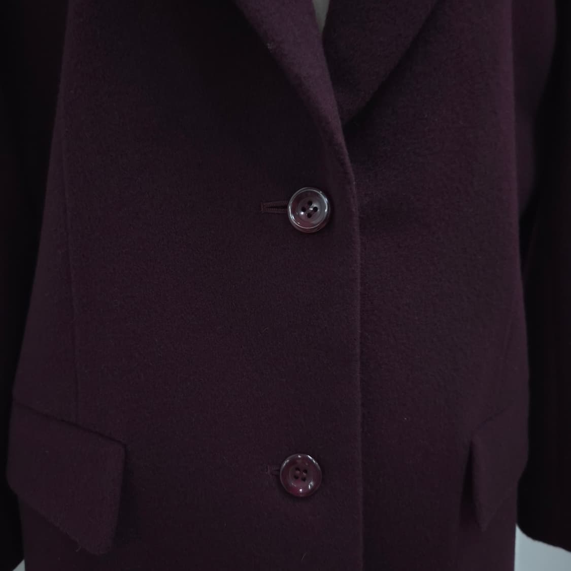 Pure Cashmere 캐시미어100 퍼플 자켓 상품이미지5