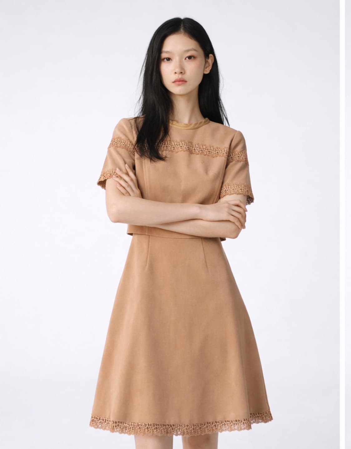 질스튜어트 레이스 베이지 원피스 상품이미지1