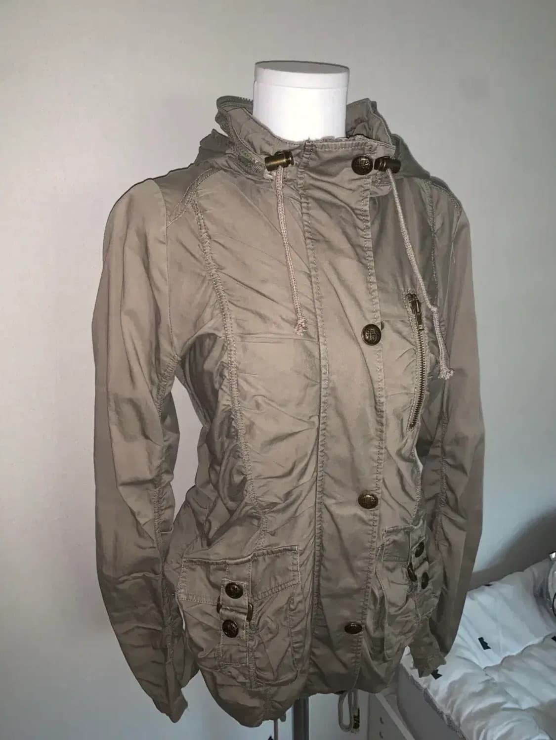 빈티지 카키 야상 점퍼 상품이미지2