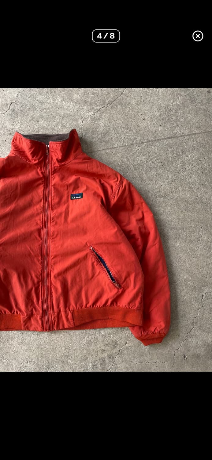 엘엘빈 웜업자켁,LL bean 웜업자켓(오렌지) L사이즈 상품이미지2