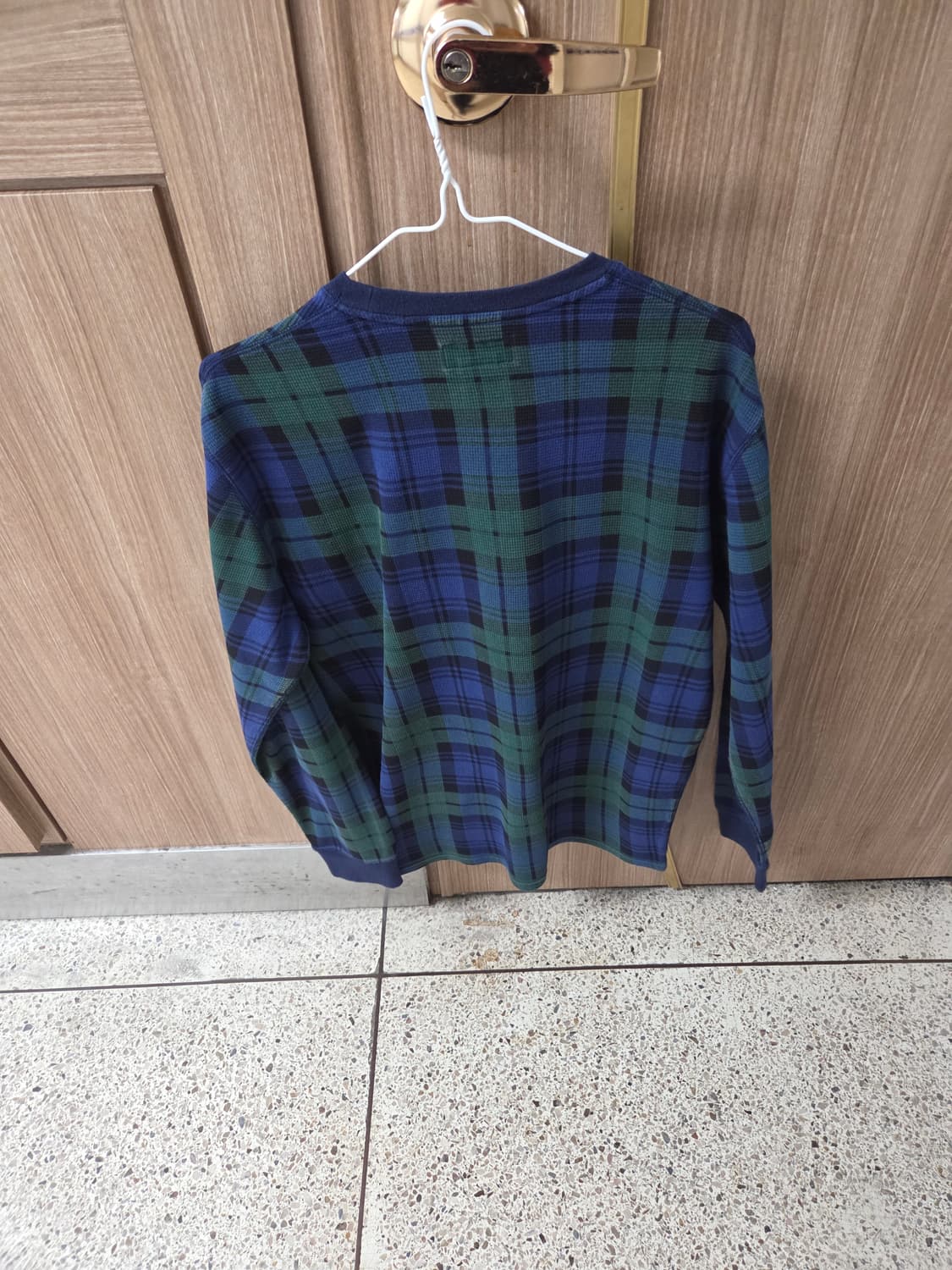 폴로 와플 니트 다크그린/로얄블루 L 상품이미지2