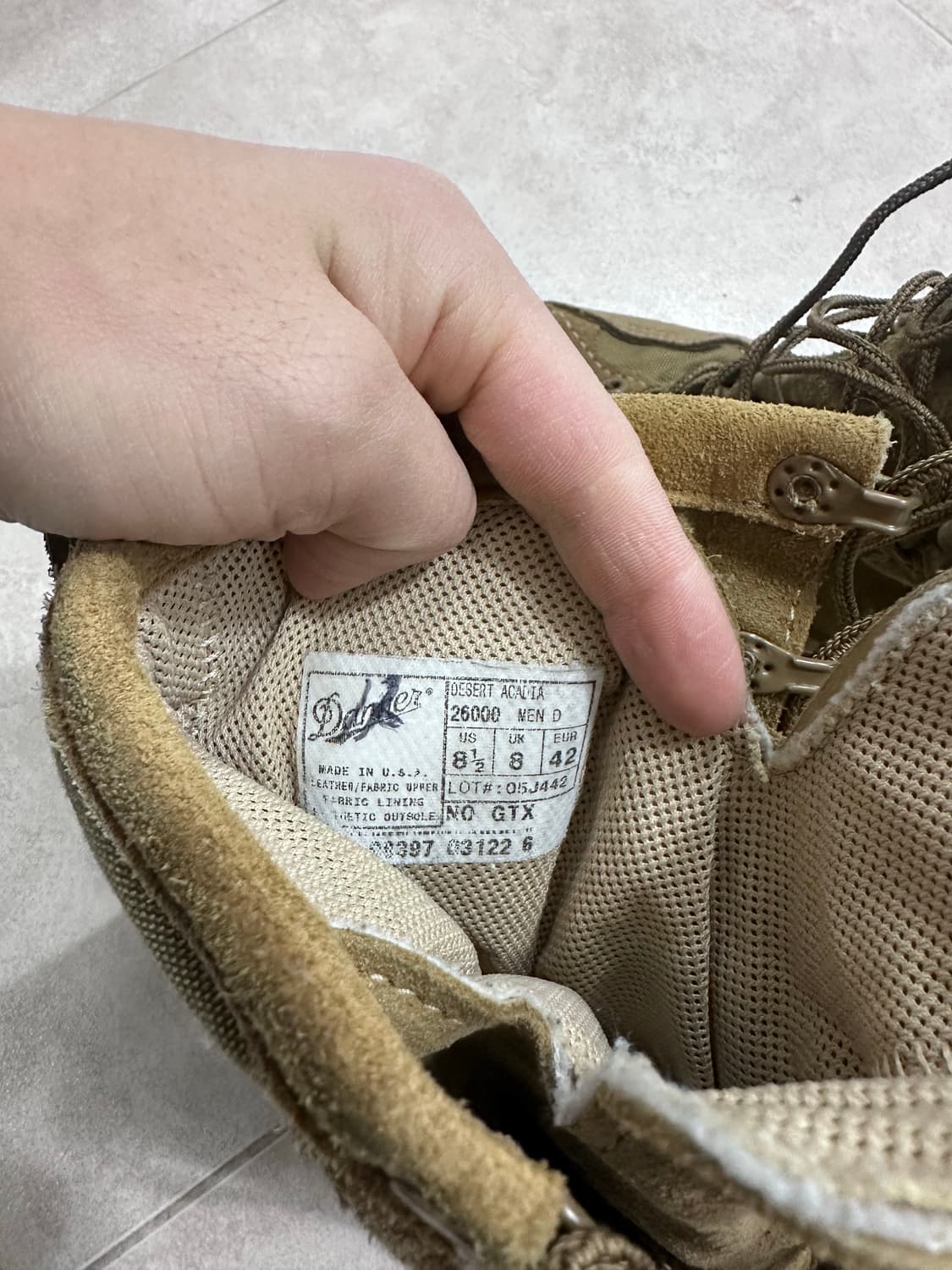 대너 사막화 데저트부츠 made in USA 상품이미지3