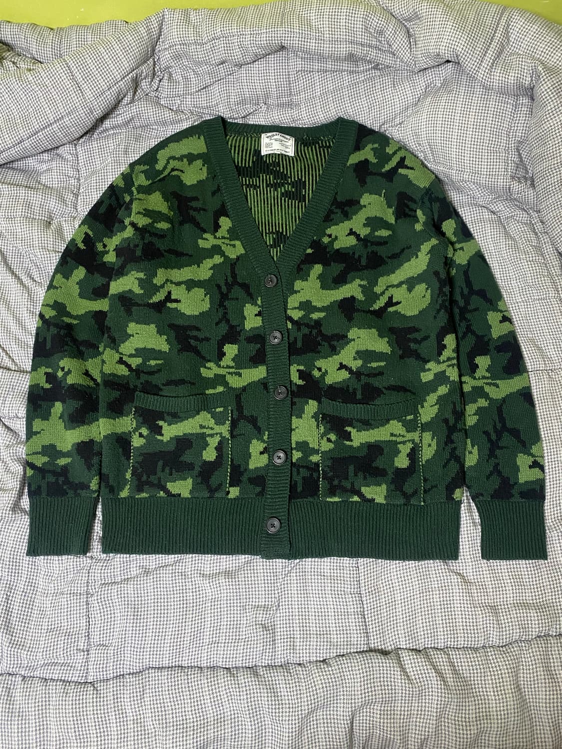 카모 패턴 가디건 상품이미지1