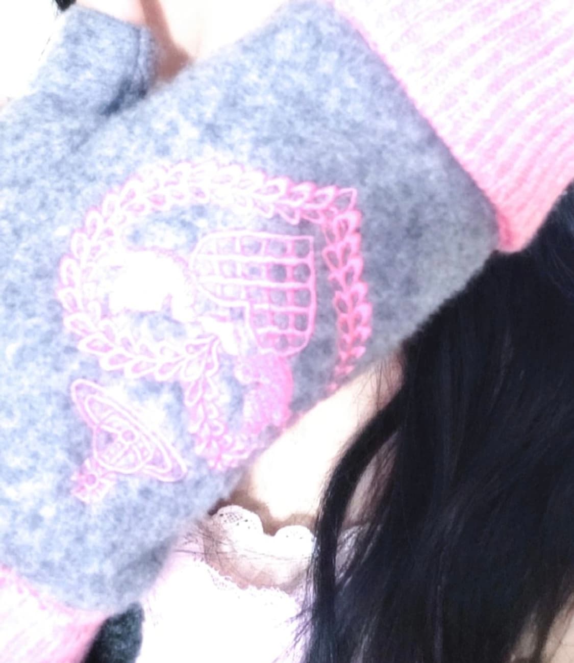 비비안웨스트우드 핑크 핸드워머 장갑 상품이미지1