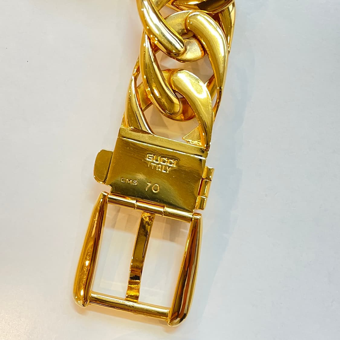 희귀)구찌 골드 체인 벨트 상품이미지4