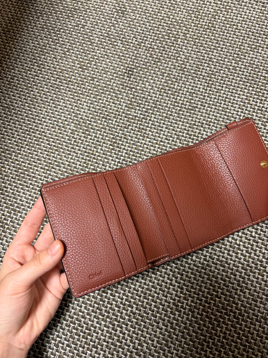 끌로에 반지갑 브라운 상품이미지3