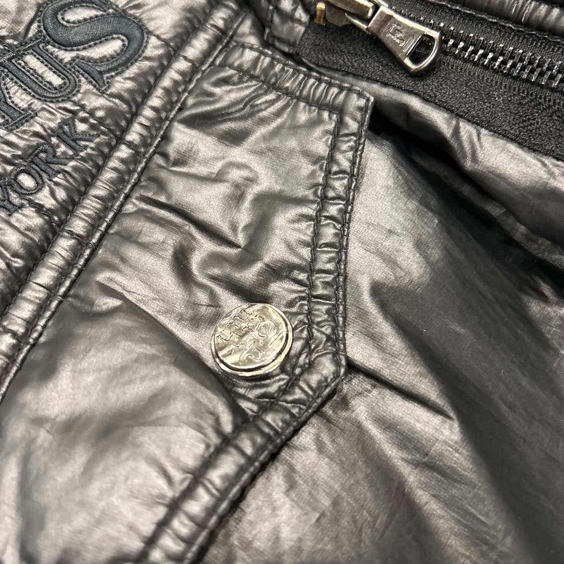 [L] FUBU 퀄팅 FORUSBYTS 블랙 패딩 점퍼 B50 상품이미지4