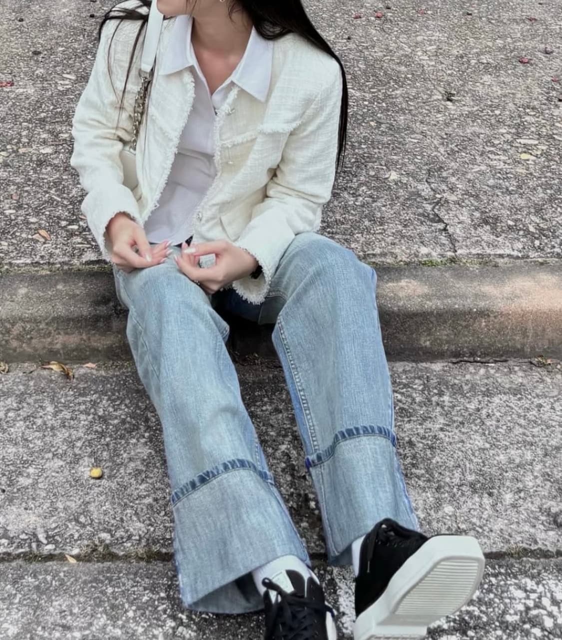 newalrin) 뉴얼린 단종 트위드 자켓(white) 상품이미지2