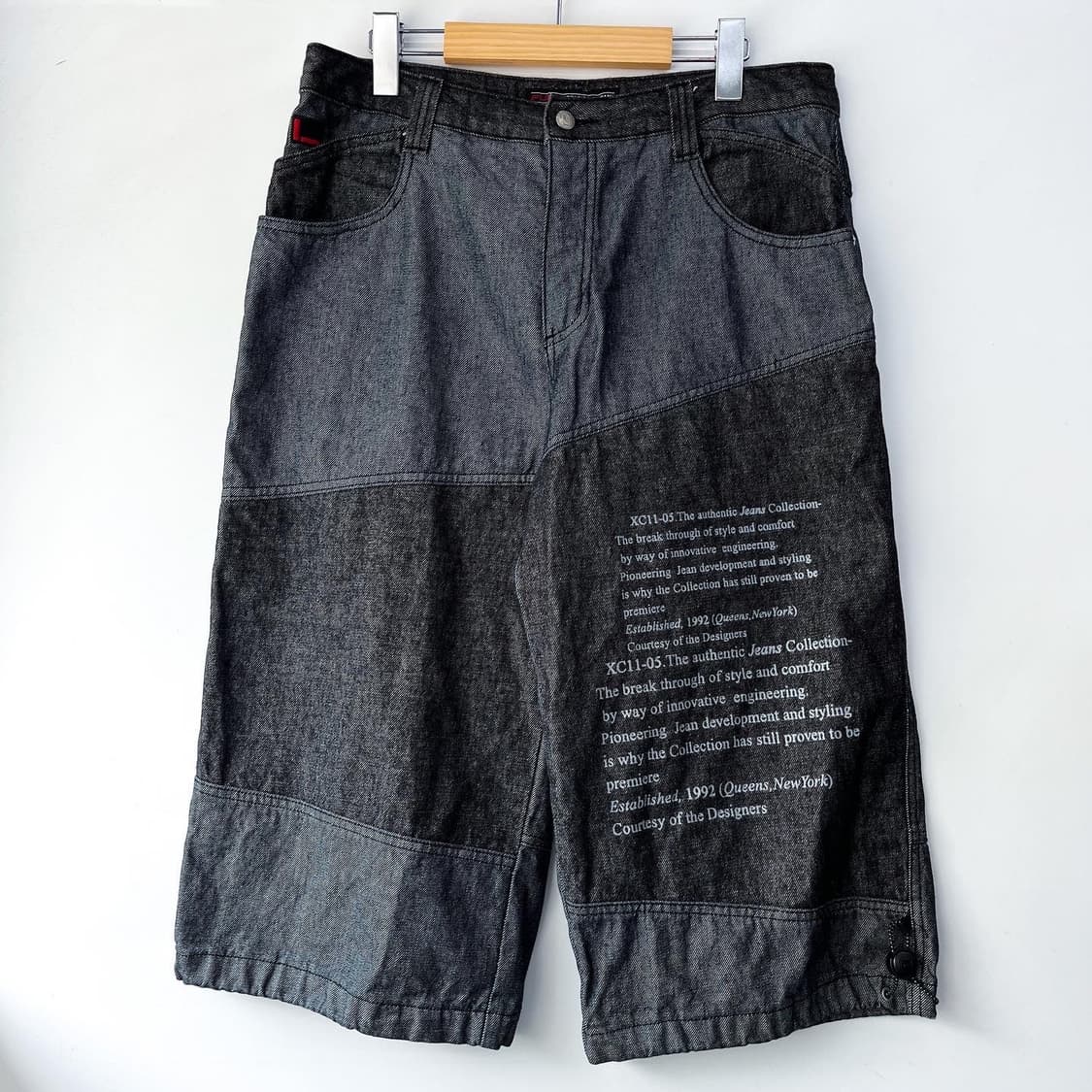 푸부 엔지니어드 스펠아웃 8부 데님 하프 팬츠 상품이미지3