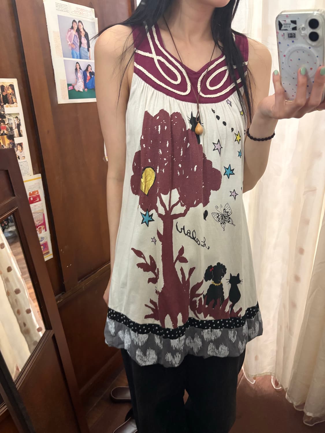 jpn vintage grapic mini dress 상품이미지4