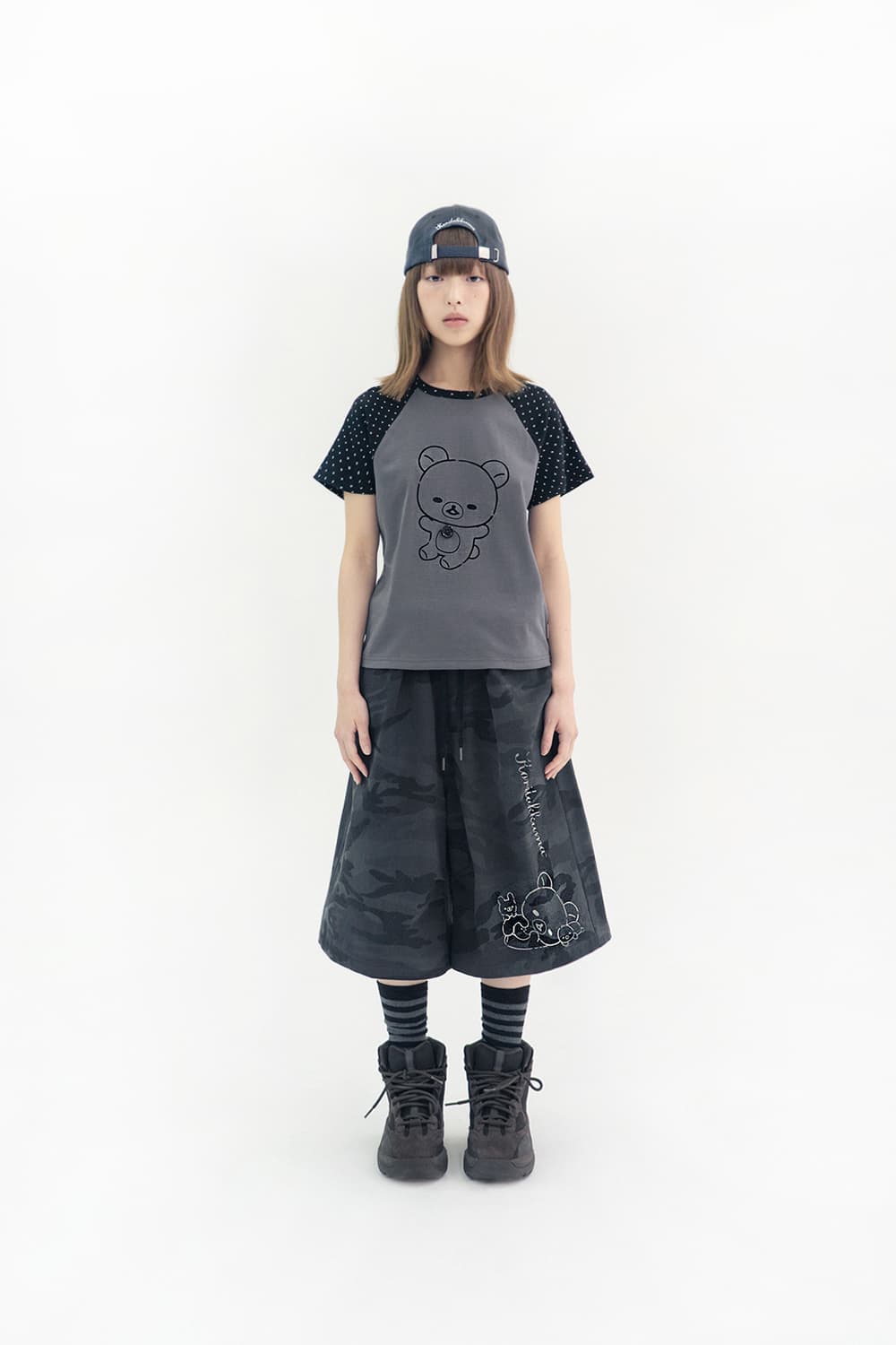 허그유어스킨 Camo Korilakkuma bermuda pants 상품이미지2