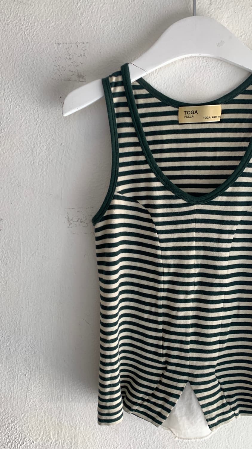 Toga pulla stripe layered sleeveless 상품이미지5