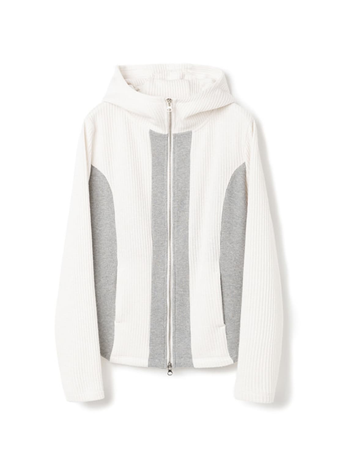 밀로우먼 투 웨이 사이드 후드집업 크림 상품이미지2