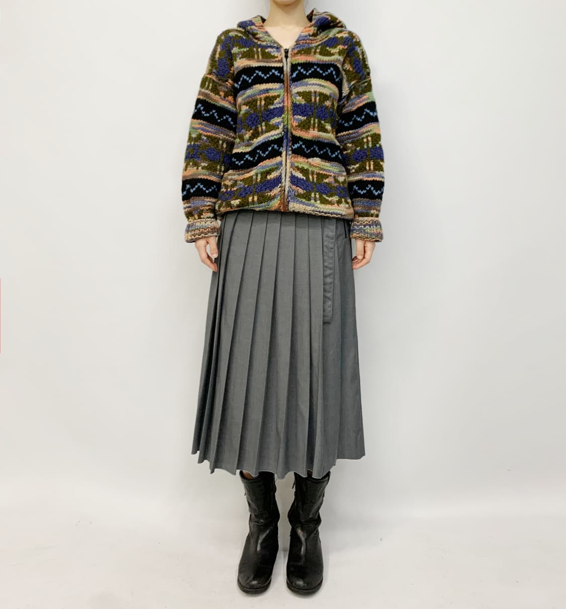 ARTESANIA hand made in ecuador 니트 후드집업 상품이미지2