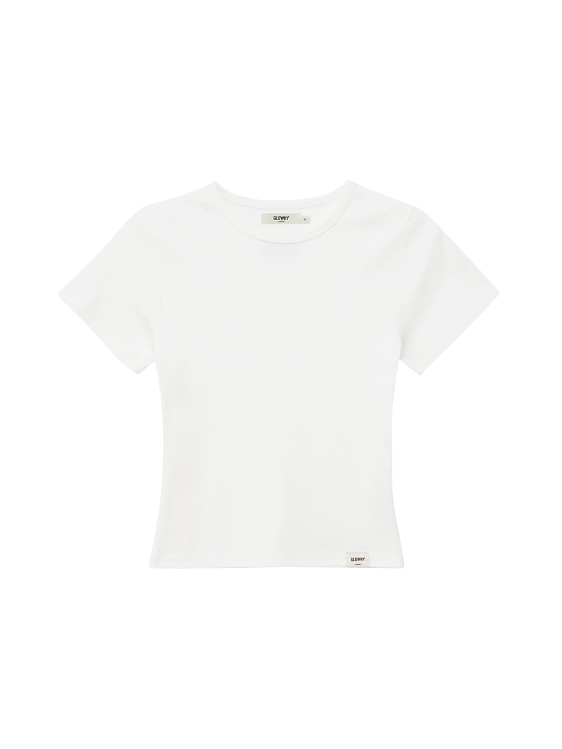 GLOWNY G BABY TEE WHITE 2pack 상품이미지1