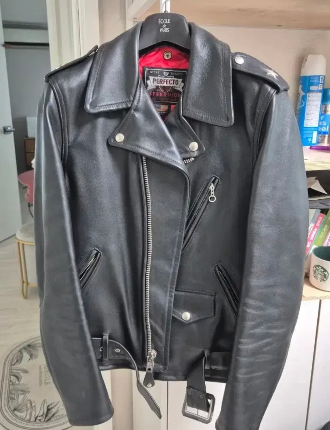 [36] 쇼트 100주년 퍼펙토 가죽자켓 상품이미지1