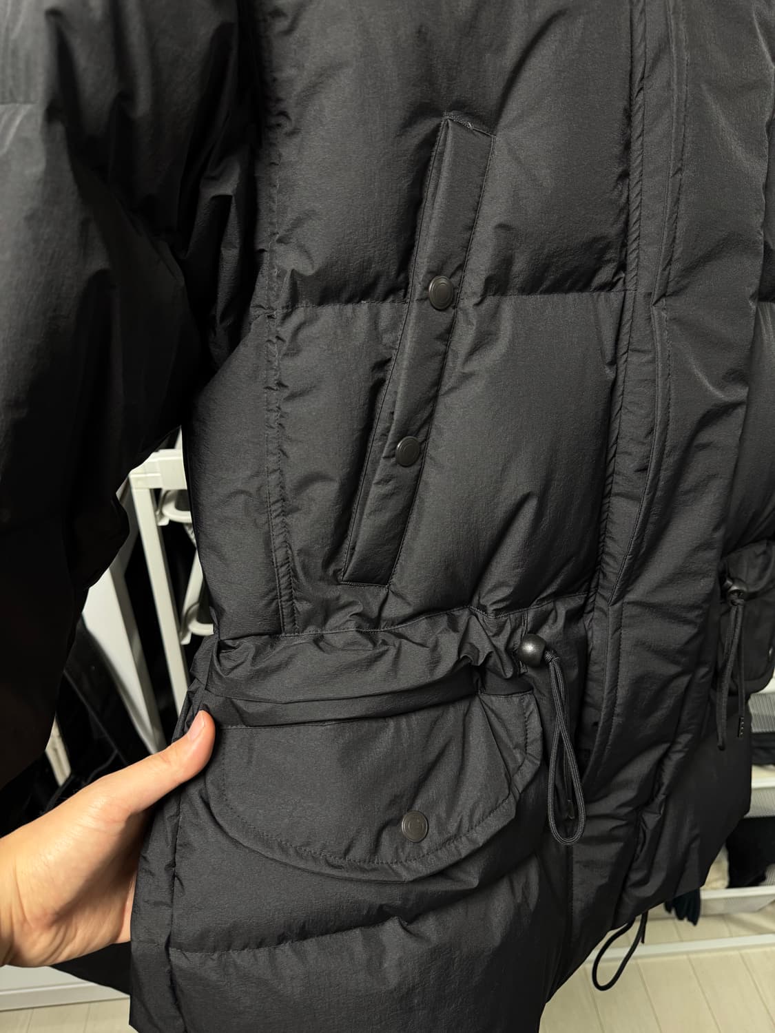 [L] 루트파인더 한라산 다운 파카/패딩 블랙 상품이미지3