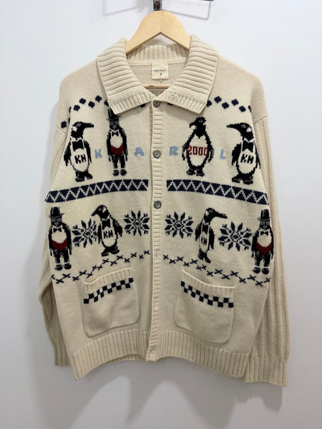 칼 헬무트 펭귄 니트 가디건 자켓 상품이미지5