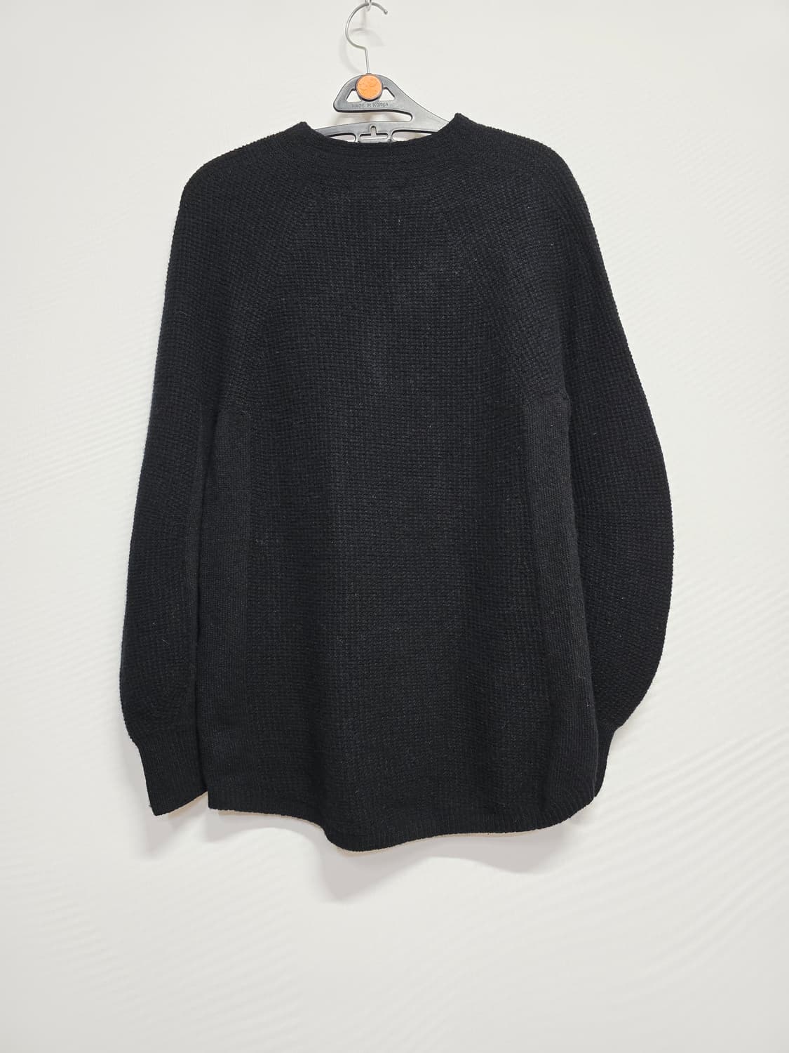 샬라얀 블랙 루즈핏 니트 스웨터 모100프로 상품이미지5