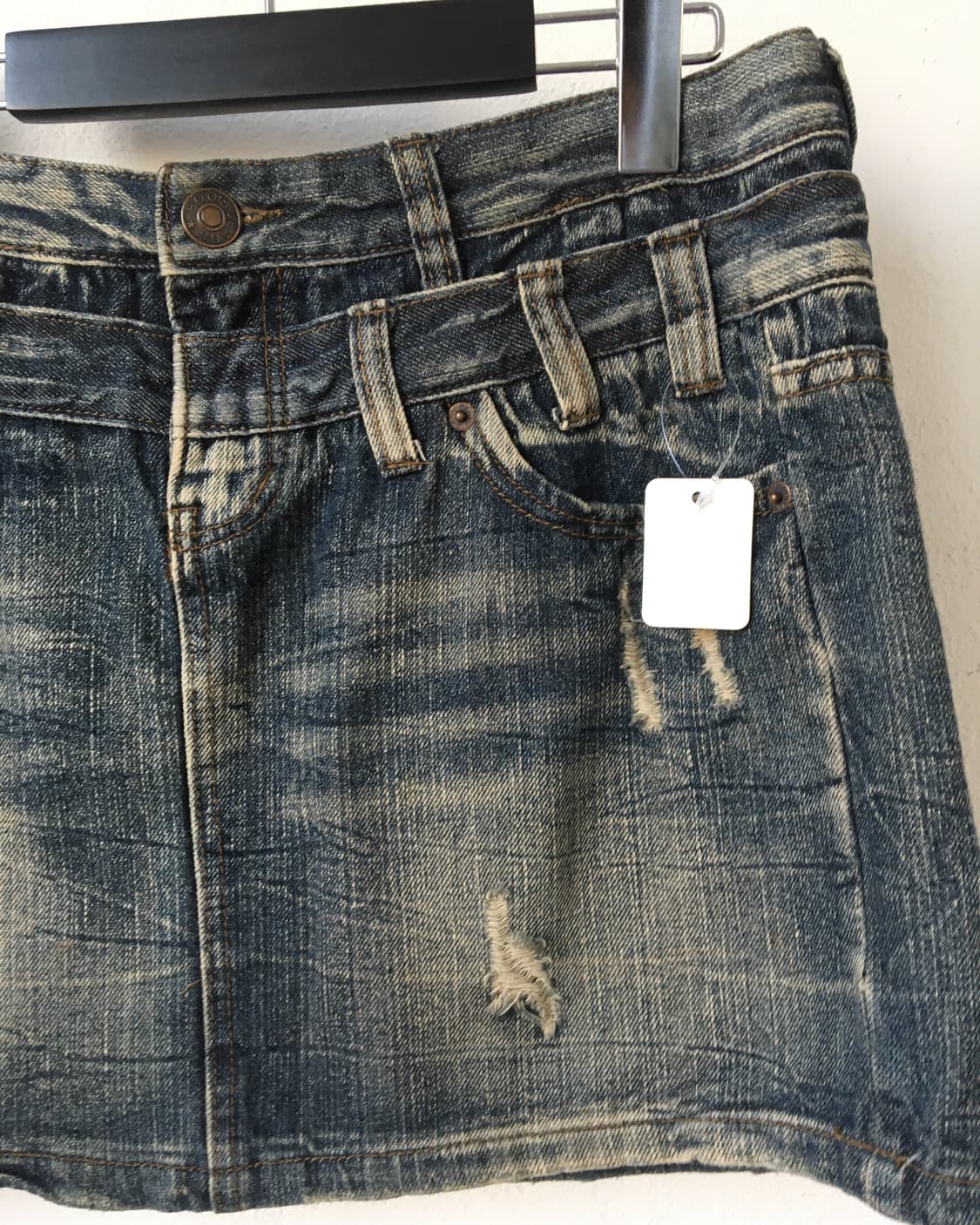 Double waist denim skirt 상품이미지3