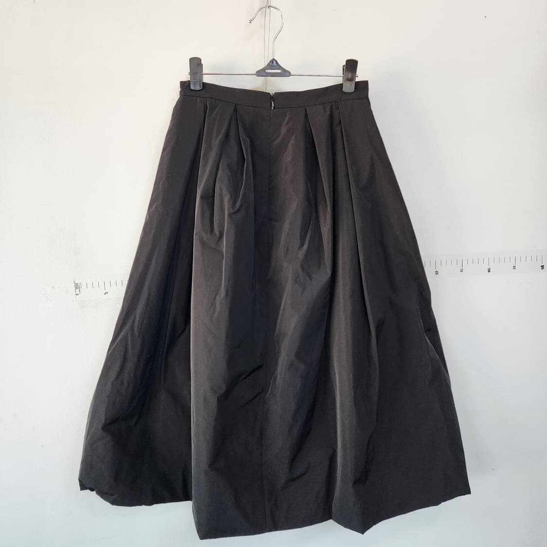 ORR 블랙 플리츠 롱 스커트 상품이미지5