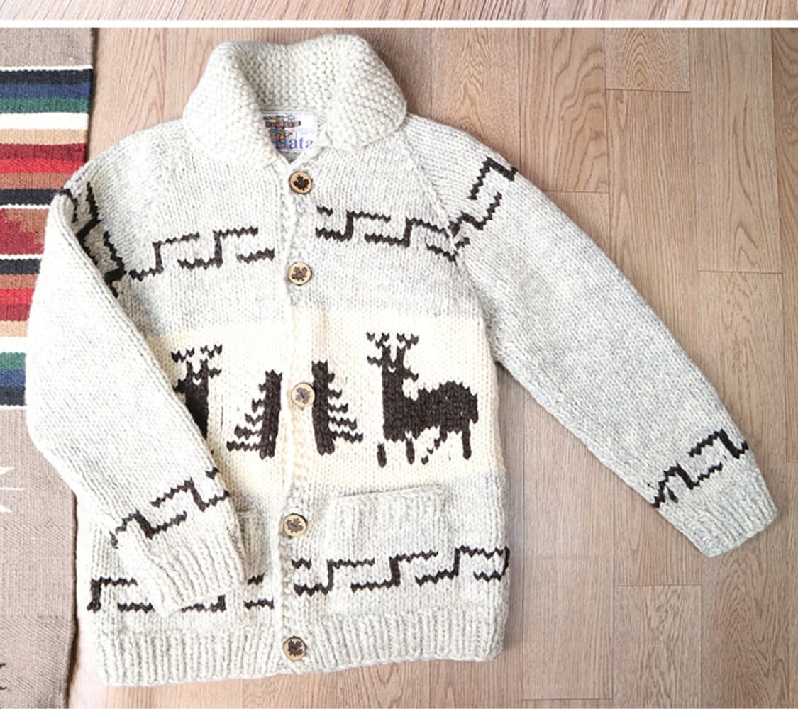 KANATA 카나타 캐나다 핸드메이드 양모100% 인디언
코위찬 스웨터  상품이미지3