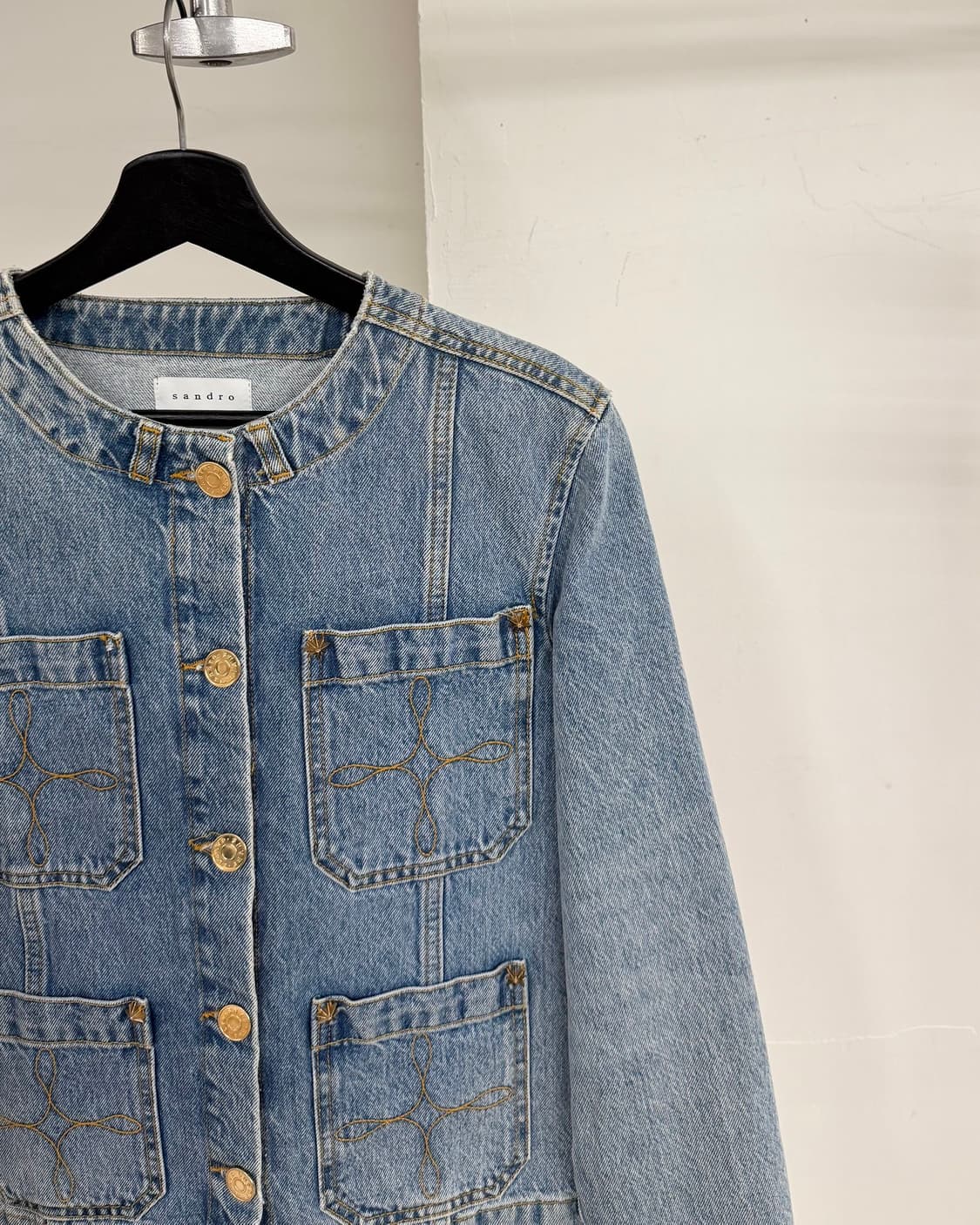 산드로 데님 캔디스 포켓 자켓  상품이미지4