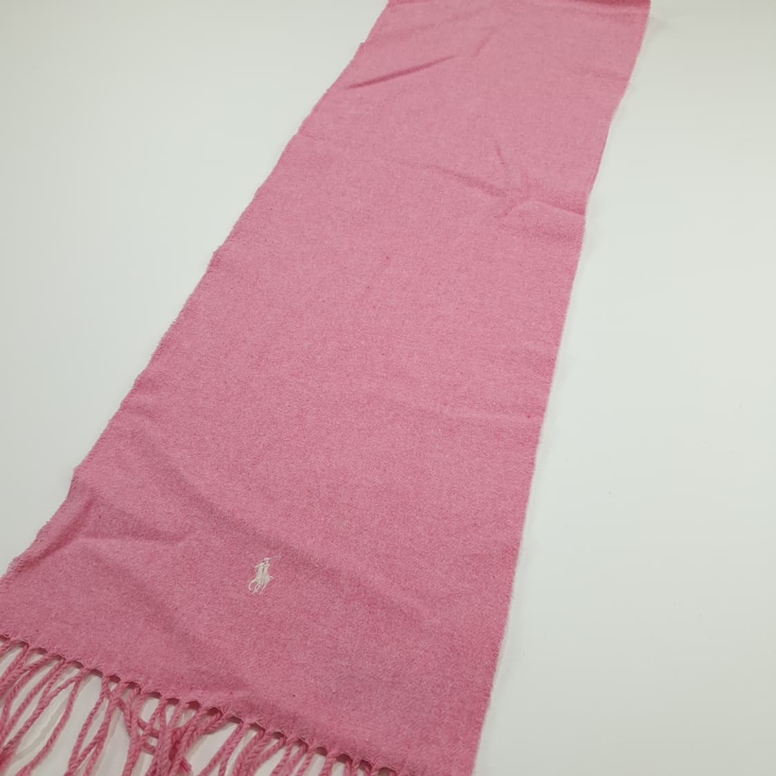 MX181 폴로 랄프로렌 핑크 프랑스 코튼 목도리 머플러 상품이미지2