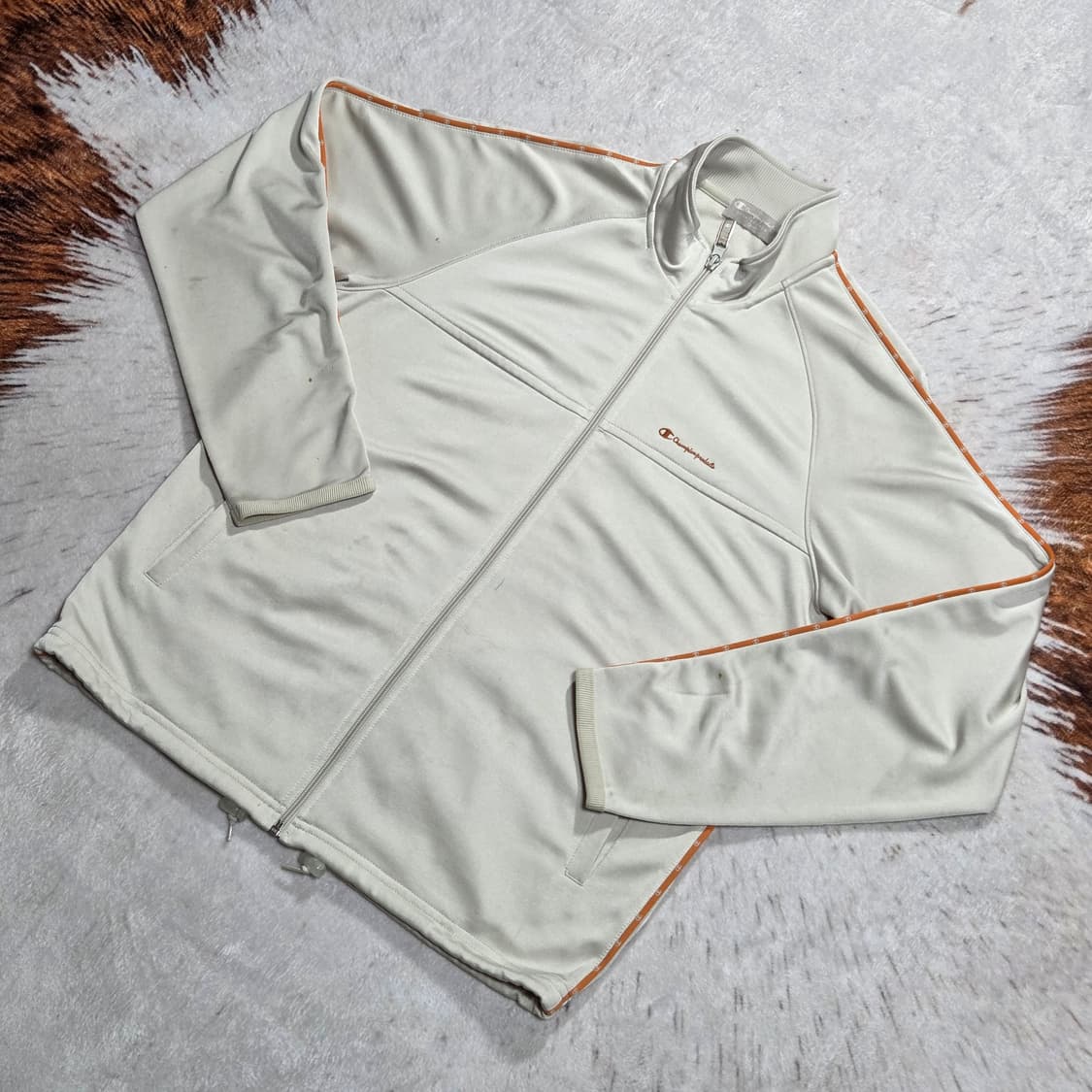 챔피온 일본판 아이보리 사이드 라인 져지 상품이미지1