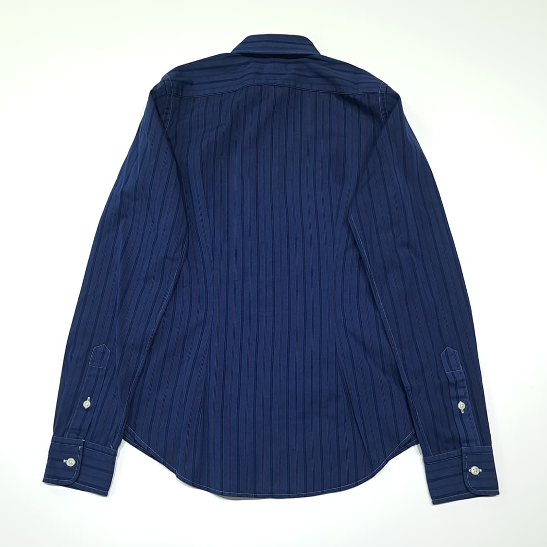 CK124 M 폴로 슬림핏 로얄네이비 스트라이프 셔츠 남방 상품이미지6