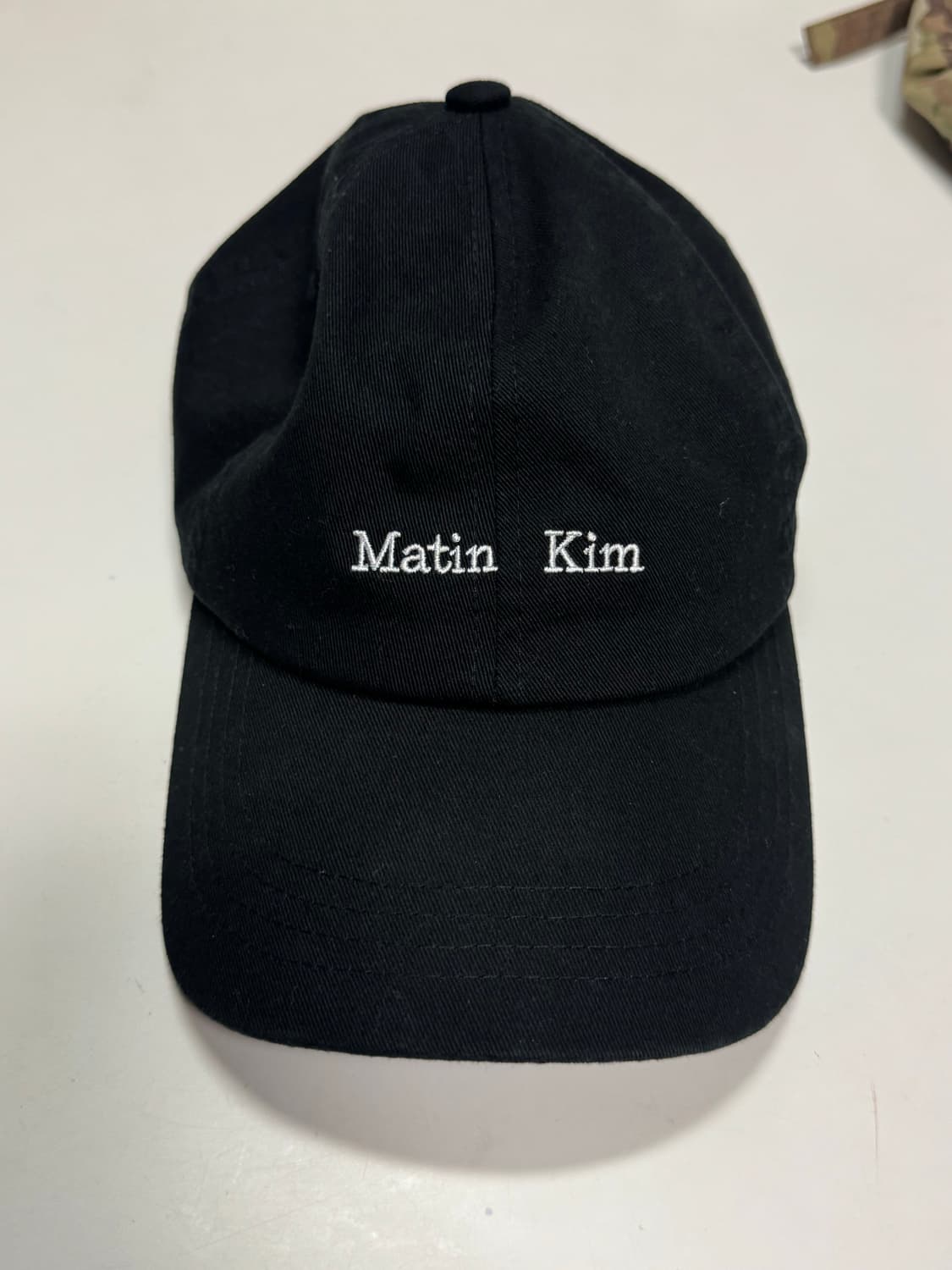 마뗑킴 마틴 미니 클래식 로고 볼캡 블랙 상품이미지2