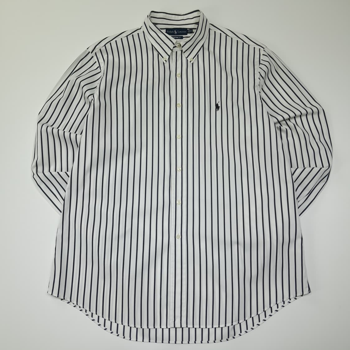 CL656 XL 폴로 90s 홍콩판 모노 스트라이프 셔츠 남방 상품이미지1