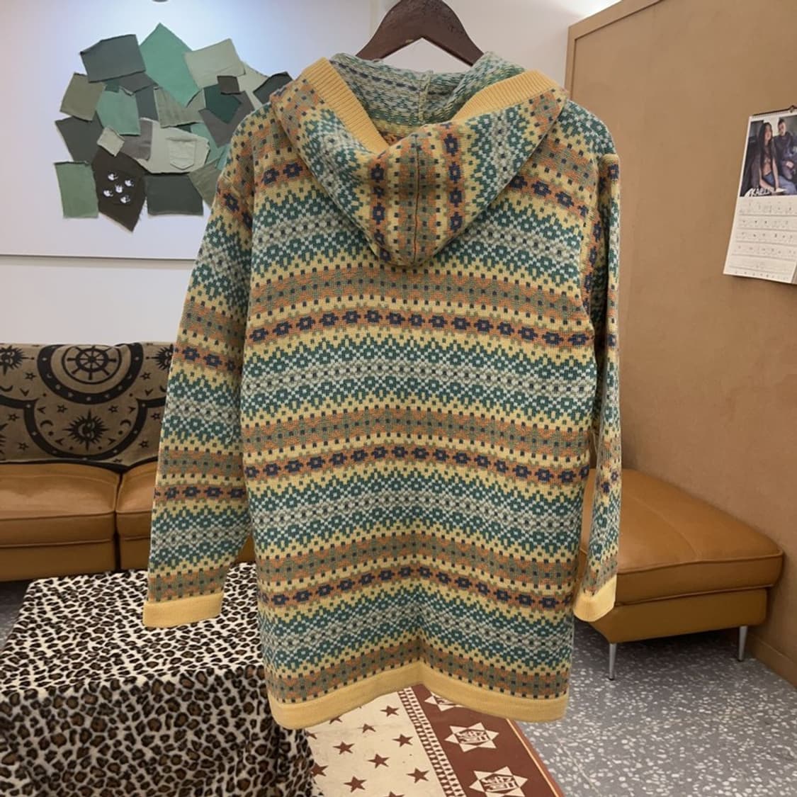 언더우드 코지룩 대장 모리걸 에스닉 후드 니트 가디건 100 C08980 상품이미지4