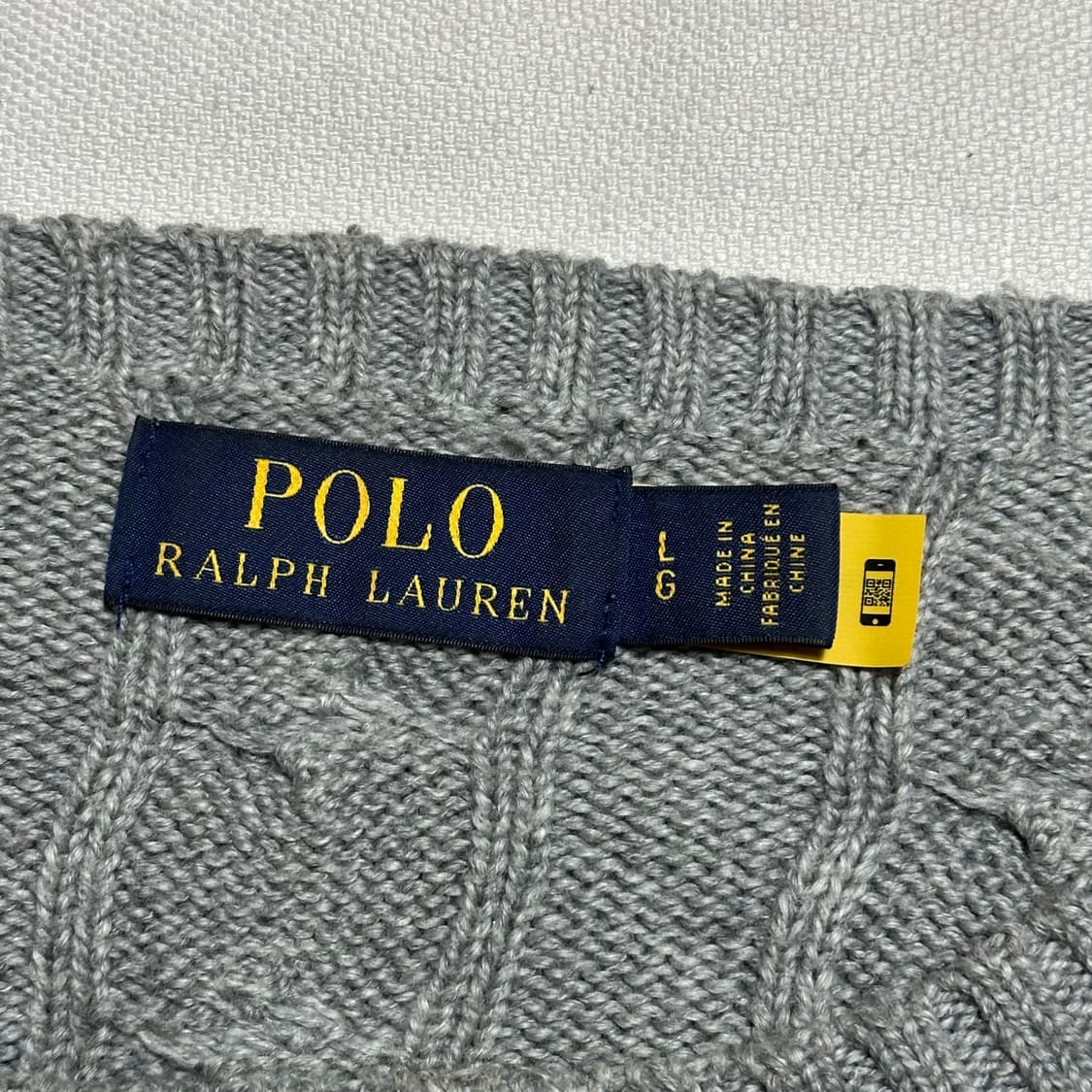 L 폴로랄프로렌 그레이 케이블니트 상품이미지4